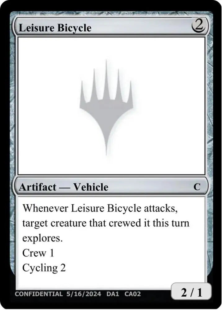 Leisure Bicycle [Un-Known Event Playtest Cards]