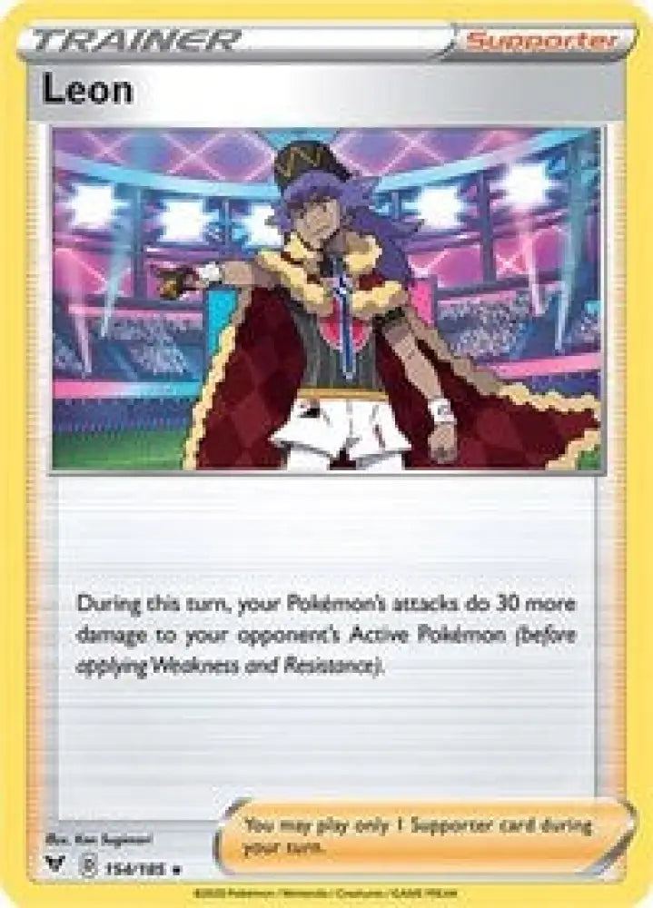 Leon (154/185) (Theme Deck Exclusive) [Sword & Shield: Vivid Voltage] - Pokemon Single