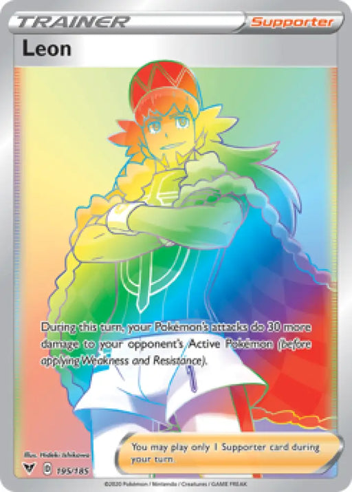 Leon (195/185) [Sword & Shield: Vivid Voltage] - Pokemon Single