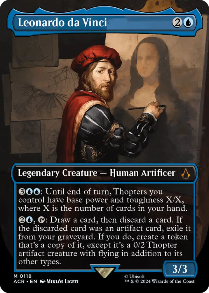 Leonardo da Vinci (Borderless) [Assassin’s Creed] - MTG Single