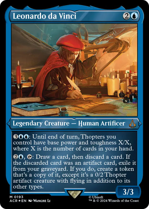 Leonardo da Vinci (Foil Etched) [Assassin’s Creed] - MTG Single