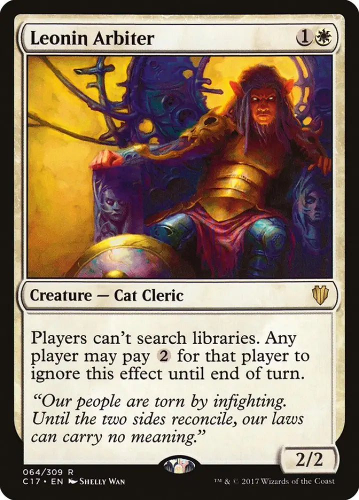 Leonin Arbiter [Commander 2017] - MTG Single