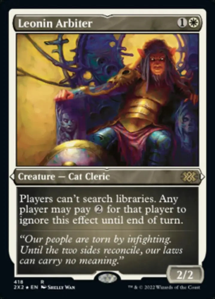 Leonin Arbiter (Foil Etched) [Double Masters 2022] - MTG Single