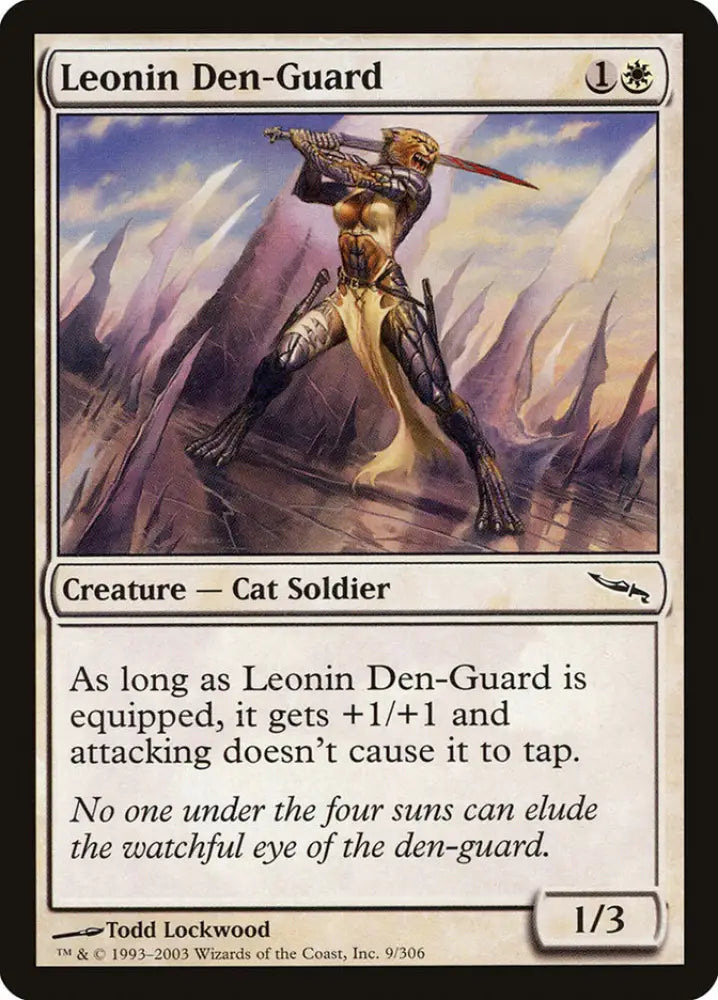 Leonin Den-Guard [Mirrodin] - MTG Single