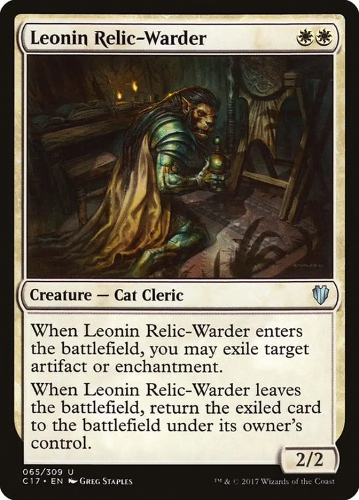 Leonin Relic-Warder [Commander 2017] - MTG Single