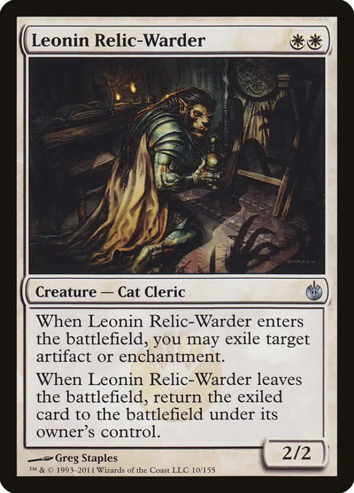 Leonin Relic-Warder [Mirrodin Besieged] - MTG Single