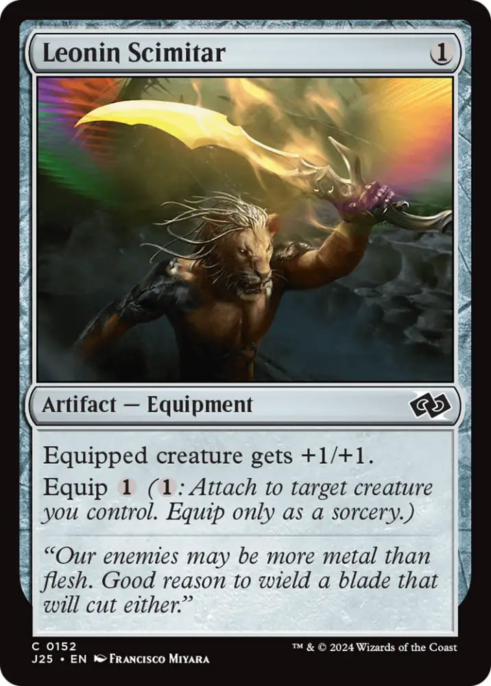 Leonin Scimitar [Foundations Jumpstart] - MTG Single