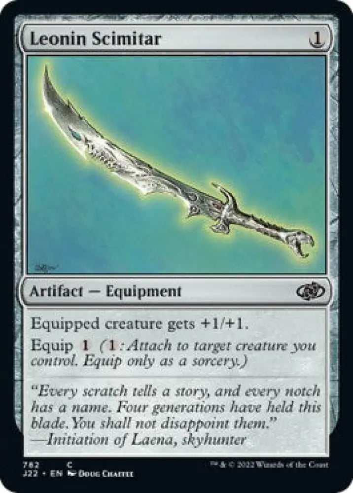Leonin Scimitar [Jumpstart 2022] - MTG Single
