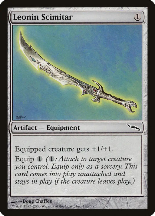 Leonin Scimitar [Mirrodin] - MTG Single