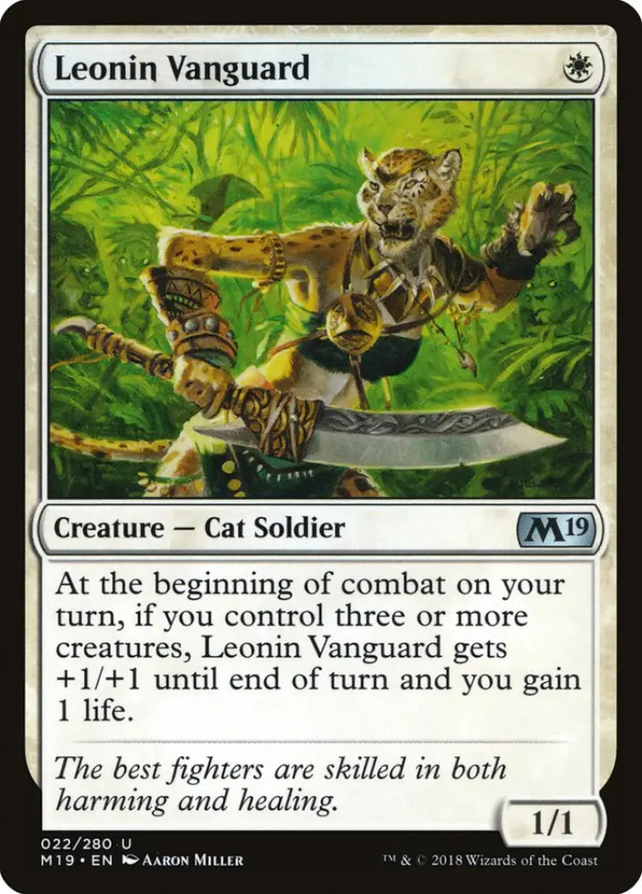 Leonin Vanguard [Core Set 2019] - MTG Single