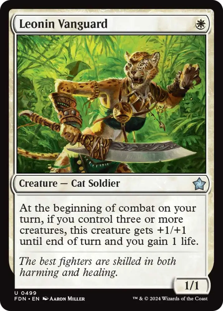 Leonin Vanguard [Foundations] - MTG Single