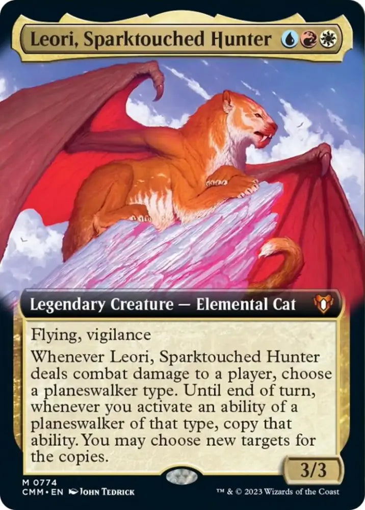 Leori Sparktouched Hunter (Extended Art) [Commander Masters] - MTG Single