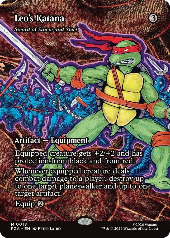 Leo's Katana - Sword of Sinew and Steel (Borderless) (18) [Teenage Mutant Ninja Turtles Eternal-Legal]