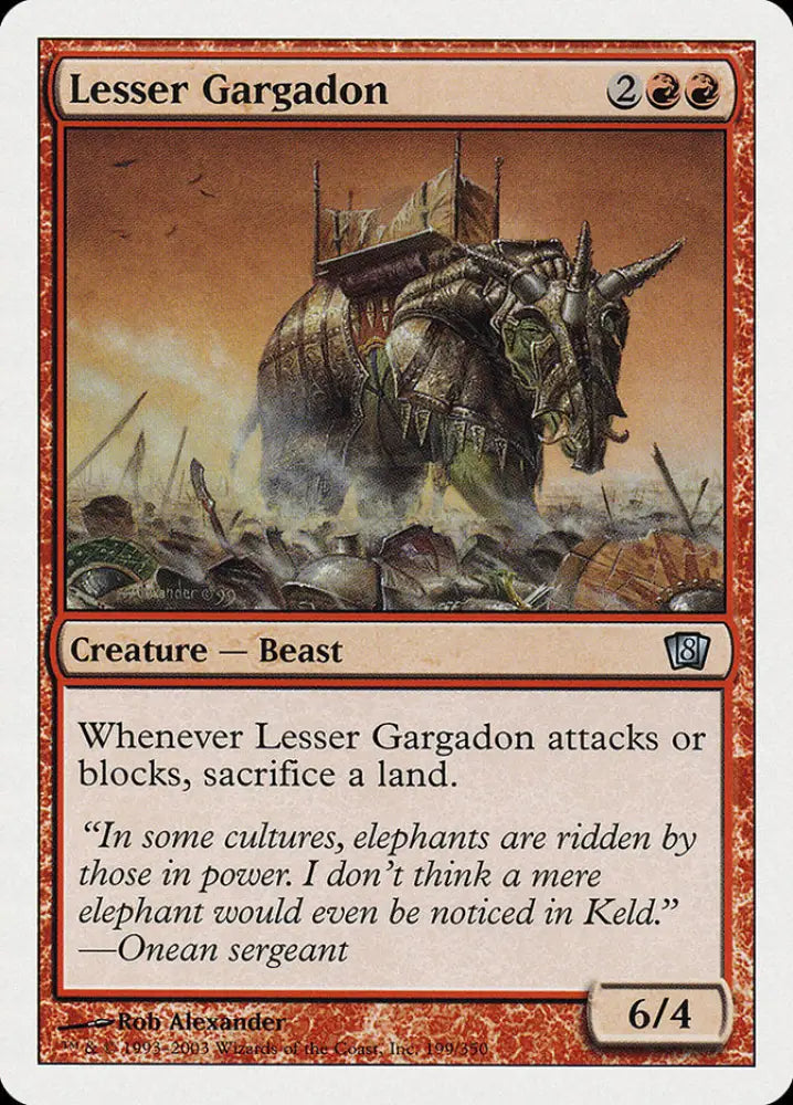 Lesser Gargadon (199) [Eighth Edition] - MTG Single