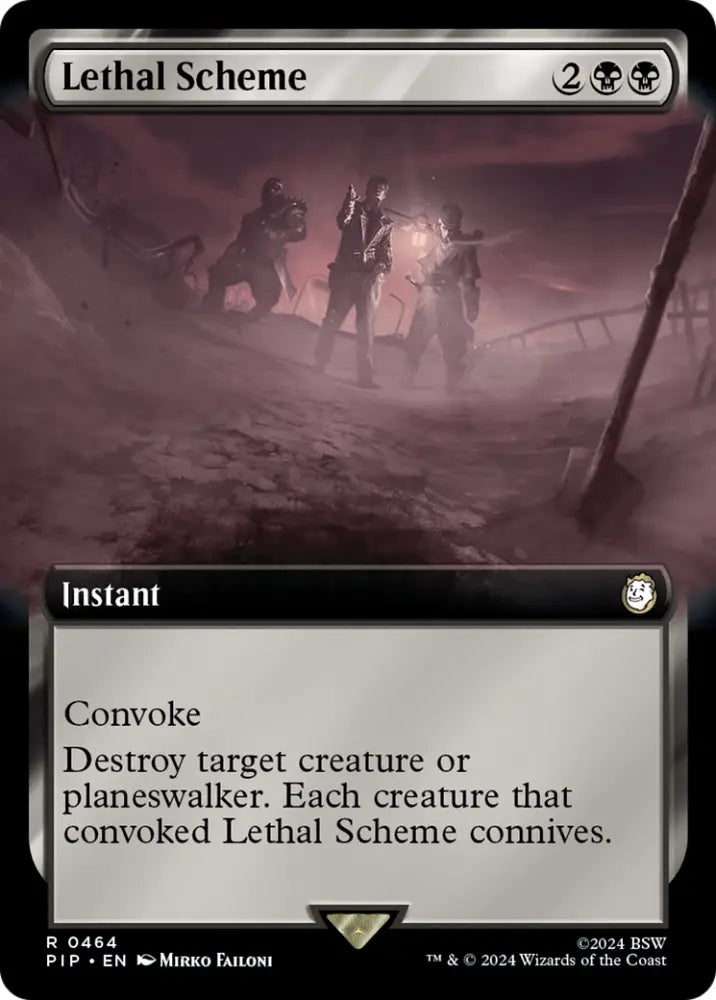 Lethal Scheme (Extended Art) [Fallout] - MTG Single
