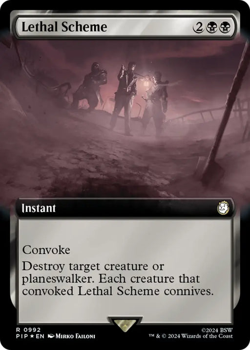 Lethal Scheme (Extended Art) (Surge Foil) [Fallout] - MTG Single
