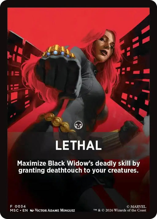 Lethal Theme Card (34) [Marvel Super Heroes Commander]