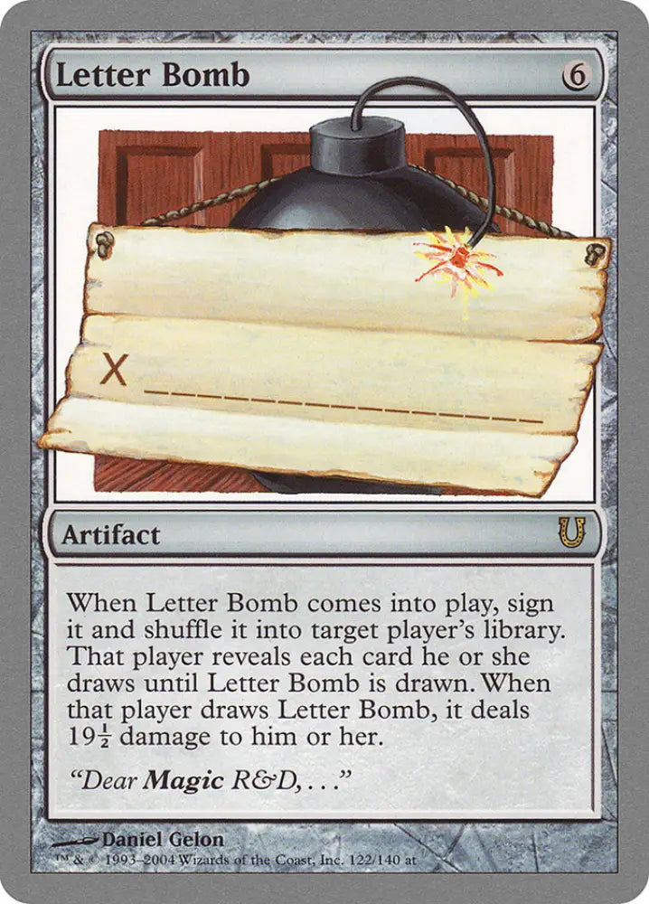 Letter Bomb [Unhinged] - MTG Single