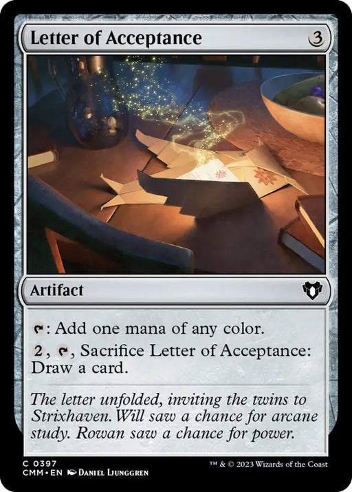 Letter of Acceptance [Commander Masters] - MTG Single