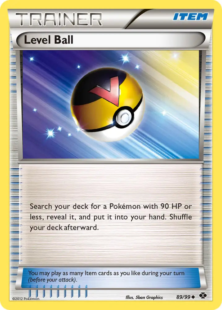 Level Ball (89/99) [Black & White: Next Destinies] - Pokemon Single