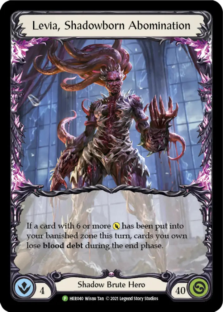 Levia Shadowborn Abomination [HER040] (Promo) Rainbow Foil - Flesh And Blood Single