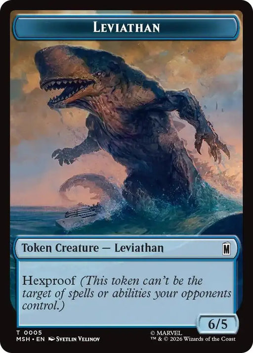 Leviathan // Food Double-Sided Token (005/019) [Marvel Super Heroes]