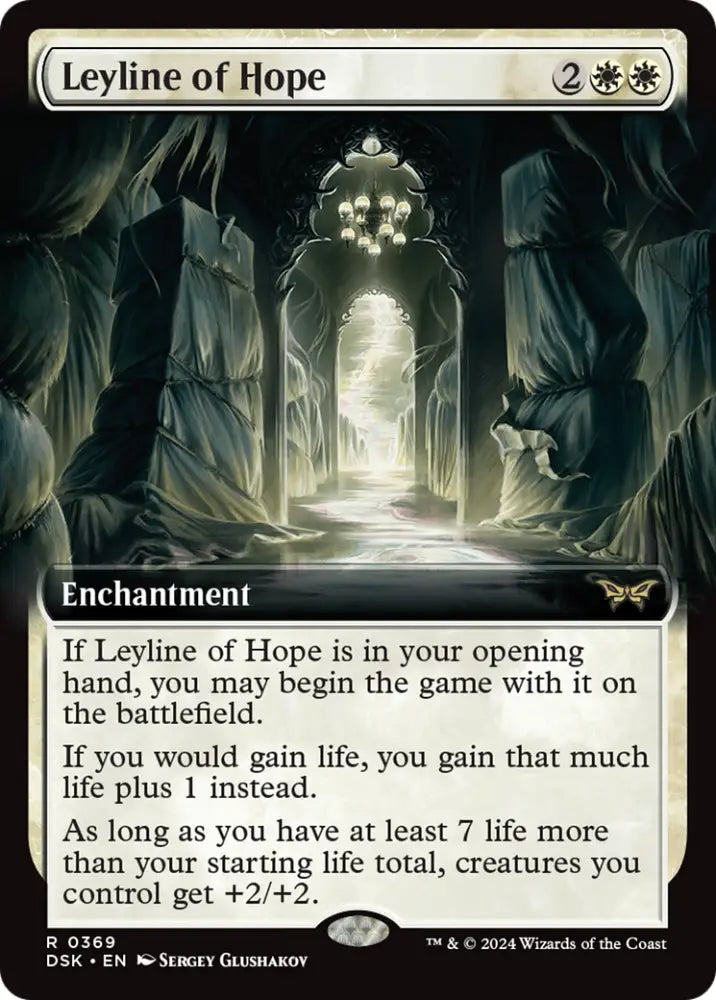 Leyline of Hope (Extended Art) [Duskmourn: House of Horror] - MTG Single