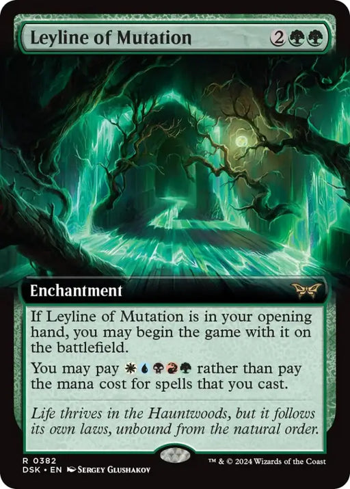 Leyline of Mutation (Extended Art) [Duskmourn: House of Horror] - MTG Single