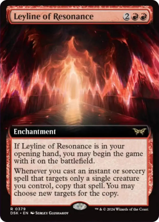 Leyline of Resonance (Extended Art) [Duskmourn: House of Horror] - MTG Single