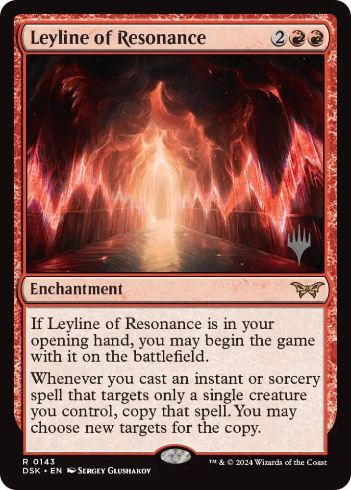 Leyline of Resonance (Promo Pack) [Duskmourn: House of Horror Promos] - MTG Single