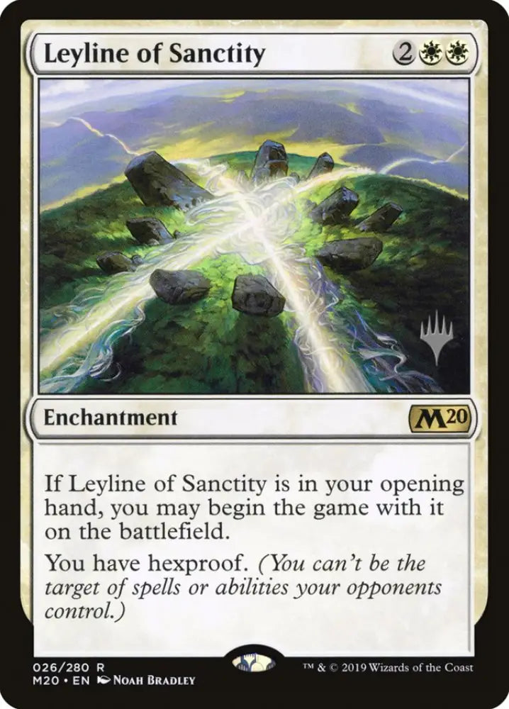 Leyline of Sanctity (Promo Pack) [Core Set 2020 Promos] - MTG Single