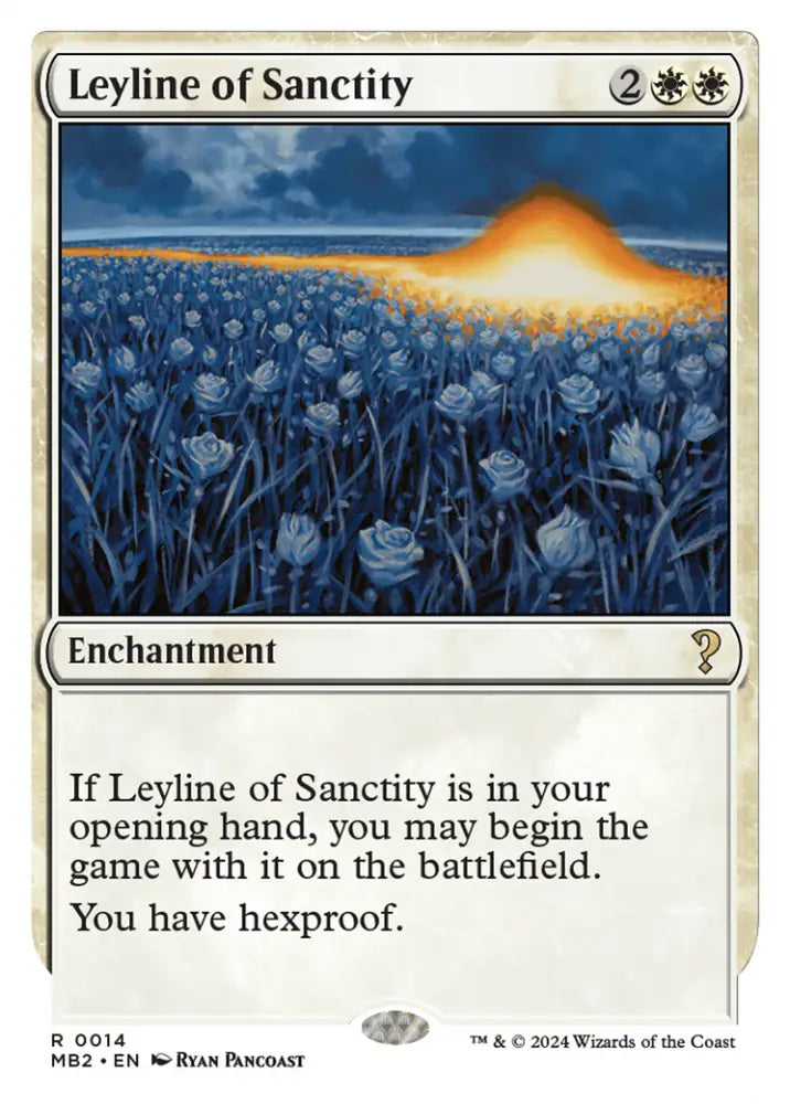 Leyline of Sanctity (White Border) [Mystery Booster 2] - MTG Single