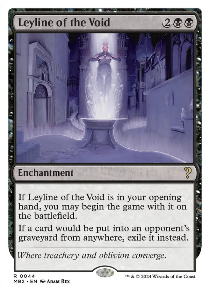 Leyline of the Void (White Border) [Mystery Booster 2] - MTG Single