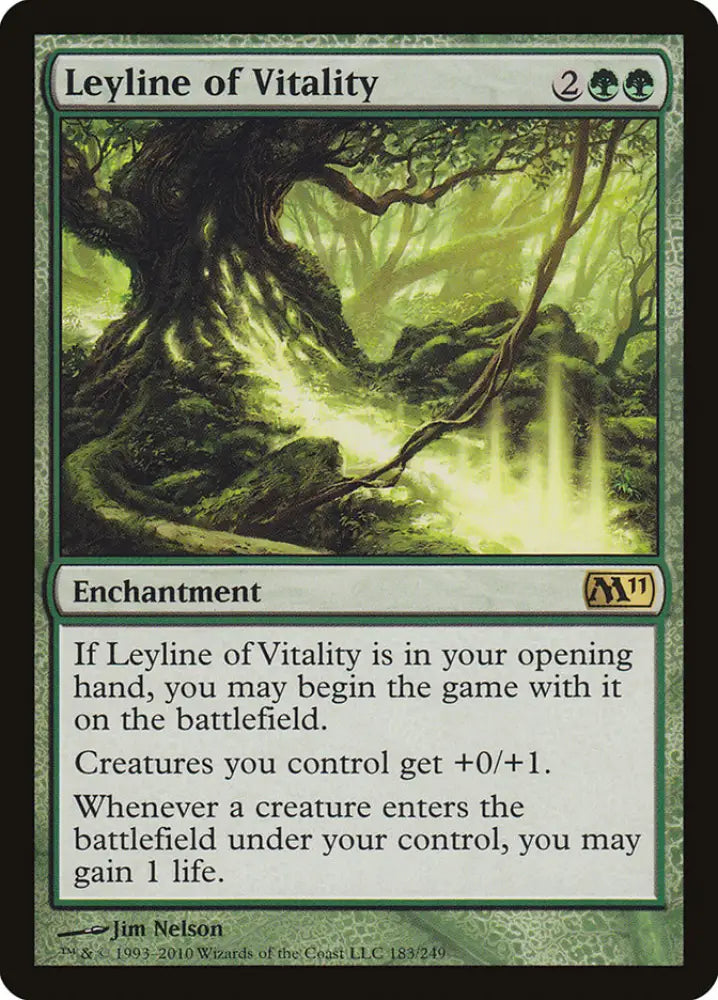 Leyline of Vitality [Magic 2011] - MTG Single