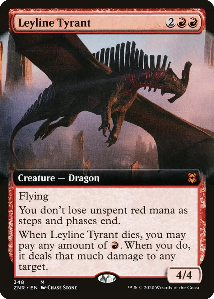 Leyline Tyrant (Extended Art) [Zendikar Rising] - MTG Single