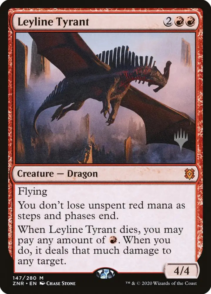 Leyline Tyrant (Promo Pack) [Zendikar Rising Promos] - MTG Single