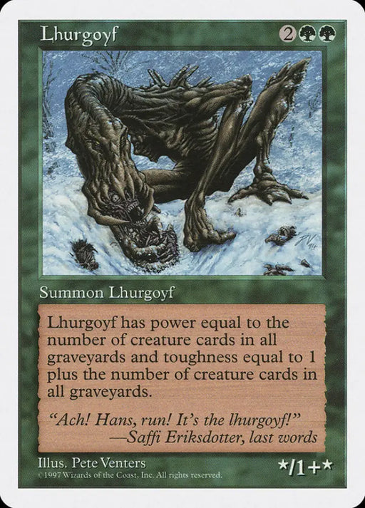 Lhurgoyf [Fifth Edition] - MTG Single