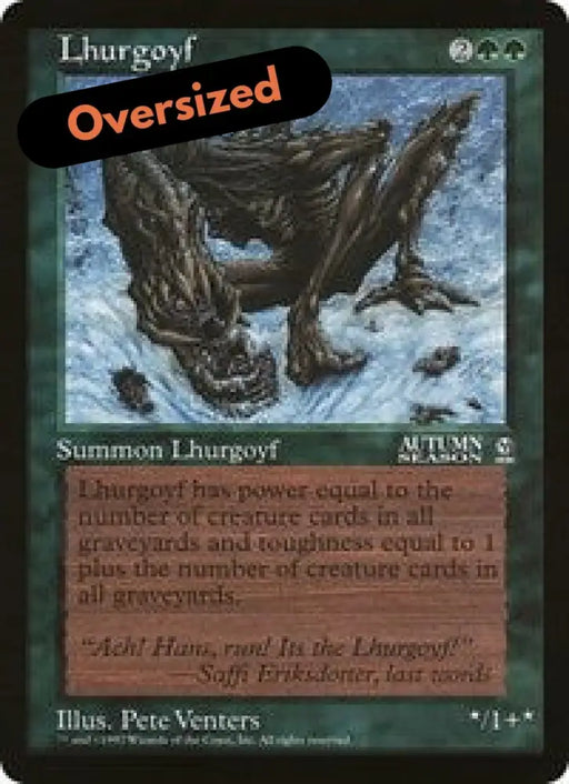 Lhurgoyf (Oversized) [Oversize Cards] - MTG Single