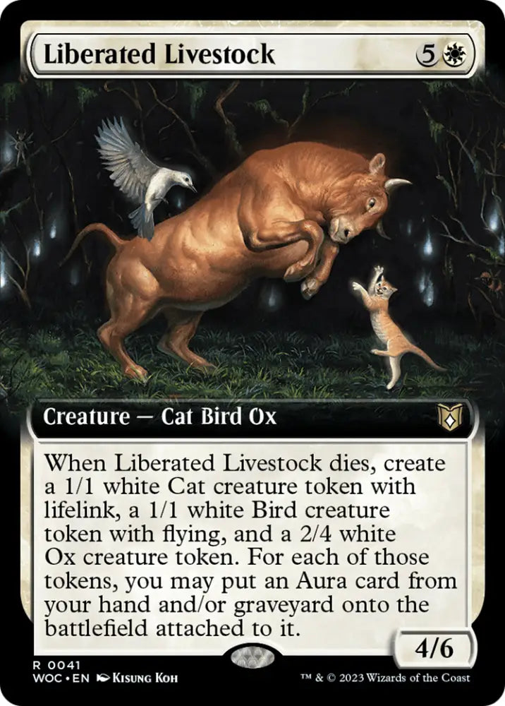 Liberated Livestock (Extended Art) [Wilds of Eldraine Commander] - MTG Single