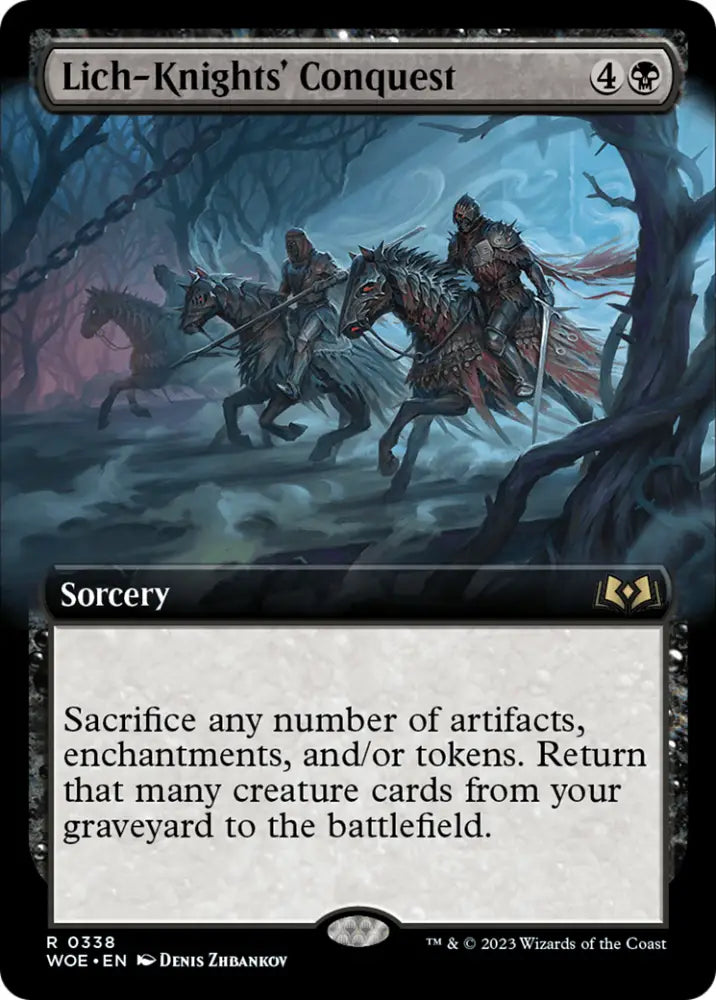 Lich-Knights’ Conquest (Extended Art) [Wilds of Eldraine] - MTG Single