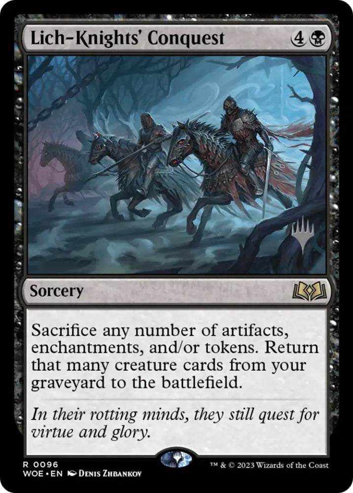 Lich-Knights’ Conquest (Promo Pack) [Wilds of Eldraine Promos] - MTG Single