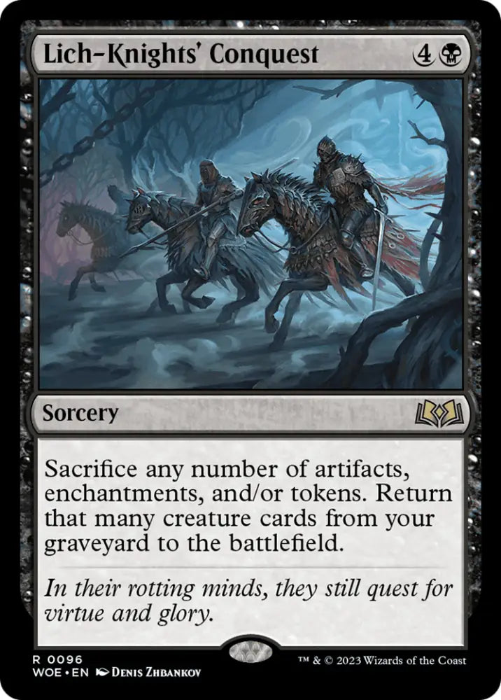 Lich-Knights’ Conquest [Wilds of Eldraine] - MTG Single