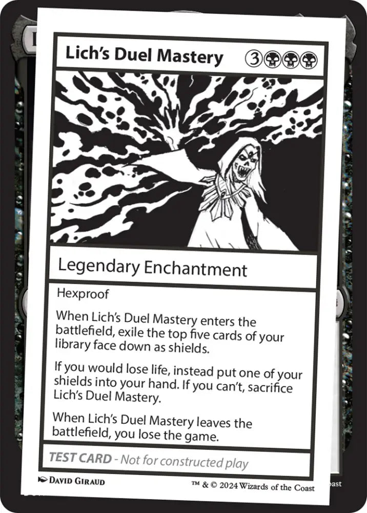 Lich’s Duel Mastery [Mystery Booster 2 Playtest Cards] - MTG Single