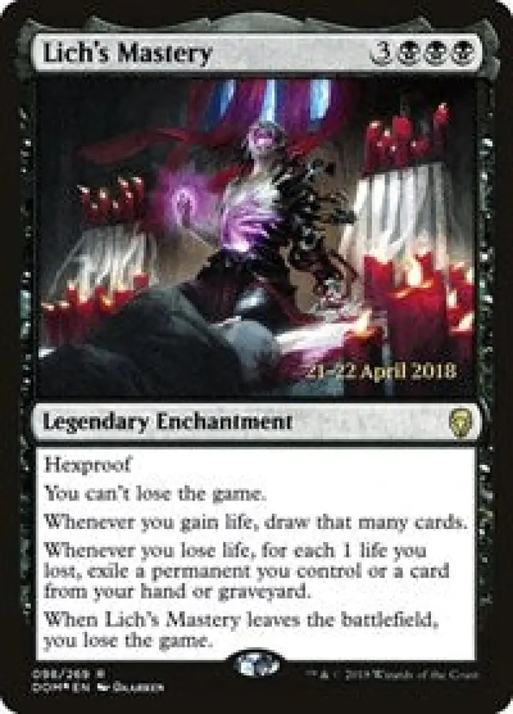 Lich's Mastery (98) [Prerelease Cards]