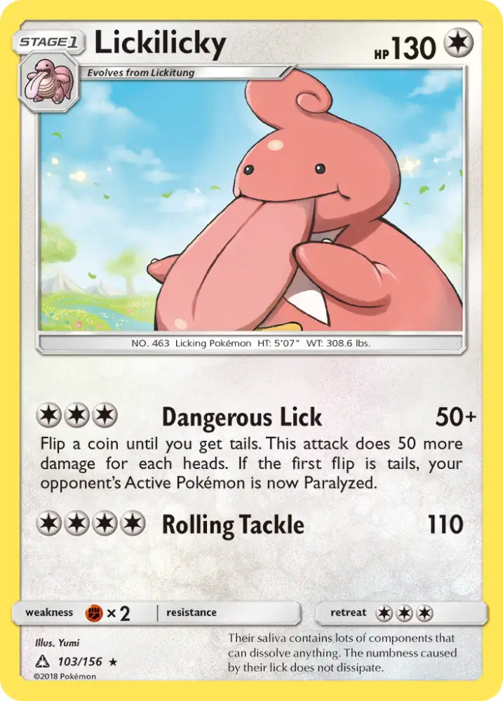 Lickilicky (103/156) [Sun & Moon: Ultra Prism] - Pokemon Single