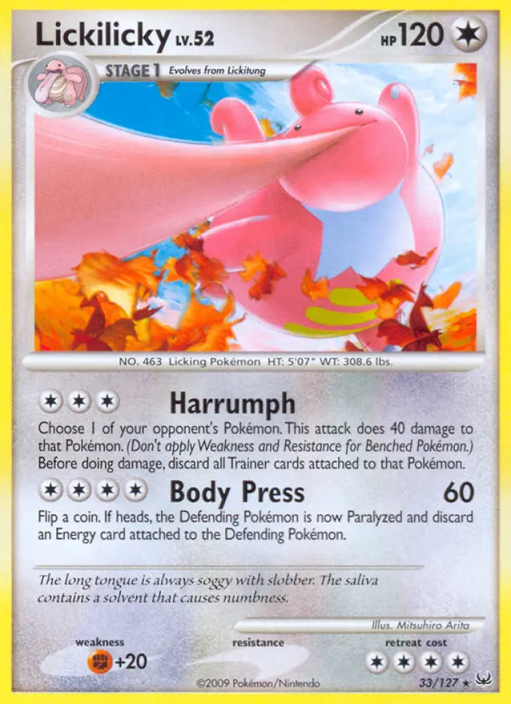 Lickilicky (33/127) [Platinum: Base Set] - Pokemon Single