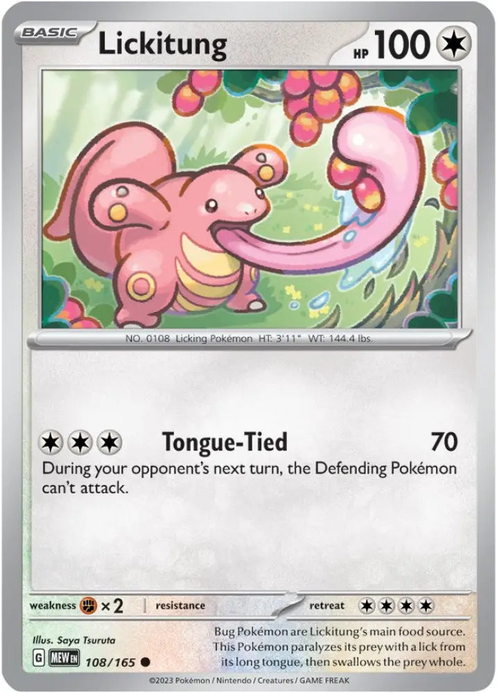 Lickitung (108/165) [Scarlet & Violet 151] - Pokemon Single