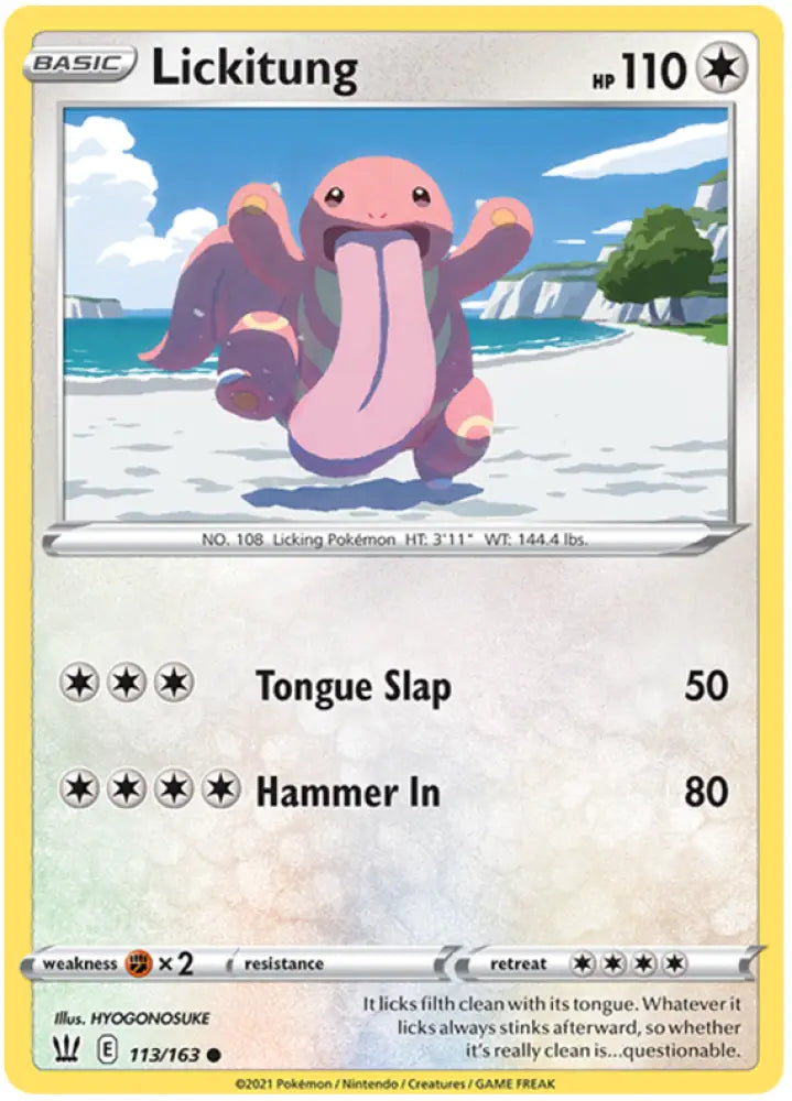 Lickitung (113/163) [Sword & Shield: Battle Styles] - Pokemon Single