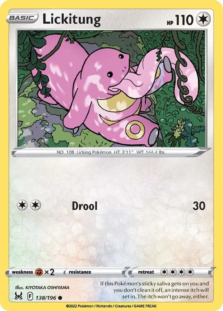 Lickitung (138/196) [Sword & Shield: Lost Origin] - Pokemon Single