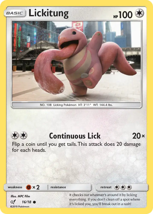 Lickitung (16/18) [Sun & Moon: Detective Pikachu] - Pokemon Single